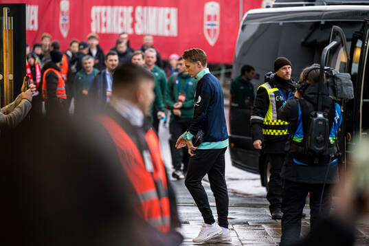 Martin Ødegaard of Norway arrives