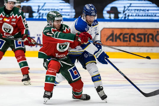 Frölundas Isac Born och Leksands Justin Glenn Kloos