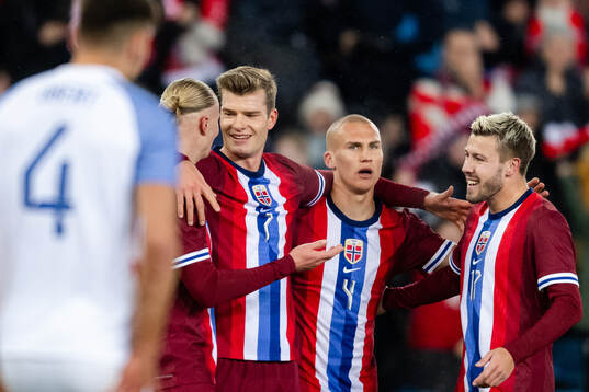 Alexander Sørloth , Erling Braut Haaland, Leo Østigård