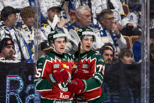 Frölundas Pontus Johansson jublar