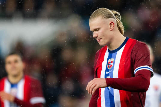 Erling Braut Haaland of Norway looks dejected