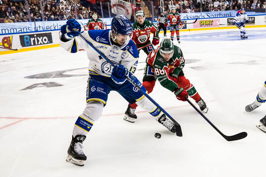 Leksands Jon Knuts och Frölundas Malte Strömwall
