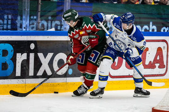 Frölundas Max Friberg och Leksands Olle Alsing
