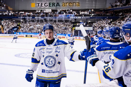 Leksands Anton Johansson jublar
