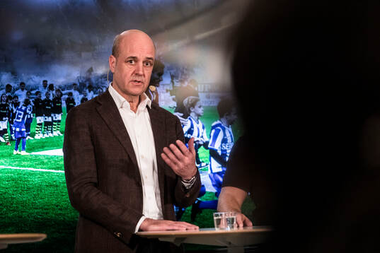 Fredrik Reinfeldt, ordförande i Svenska fotbollförbundet