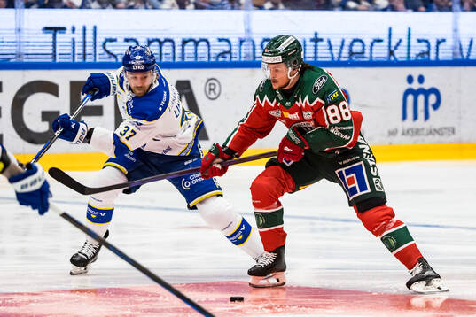 Leksands Anton Lindholm och Frölundas Malte Strömwall