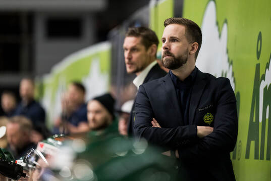 Björklövens huvudtränare Viktor Stråhle