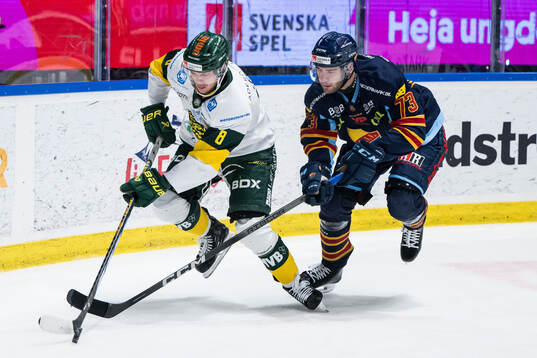 Björklövens Carl-Johan Lerby och Djurgårdens Anton Gradin
