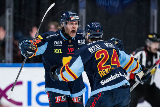 Djurgårdens Olle Liss jublar