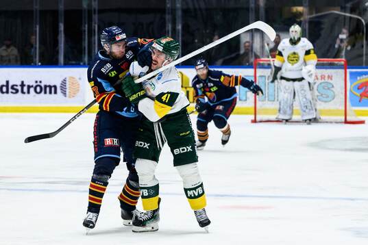 Djurgårdens Anton Gradin och Björklövens Maxime Fortier