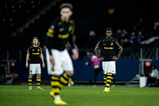 AIKs Axel Björnström och Ismaila Coulibaly