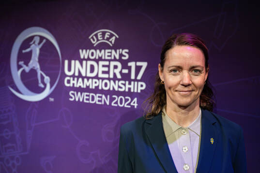 Lovisa Delby, head coach of Sweden