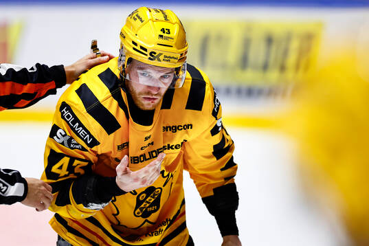 Skellefteås Filip Sandberg blöder