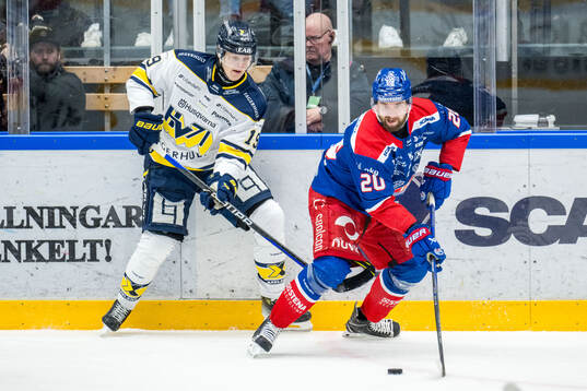 HV71s Henrik Borgström och Oskarshamns Hynek Zohorna