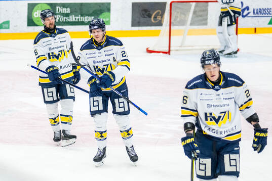 HV71s Anton Strålman, Joonas Nättinen och Tommi Tikka