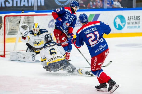Oskarshamns Hampus Karlsson gör 2-1