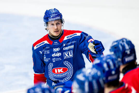 Oskarshamns Nick Olesen jublar