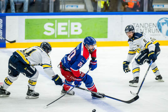HV71s Simon Önerud och Oskarshamns Hynek Zohorna