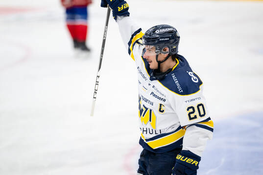 HV71s Andre Petersson jublar