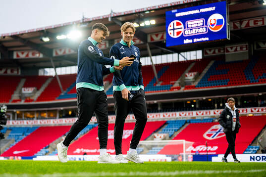 Jørgen Strand Larsen and Jesper Daland of Norway