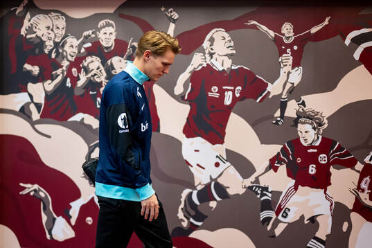 Martin Ødegaard of Norway arrives