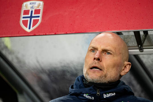 Head coach Ståle Solbakken of Norway