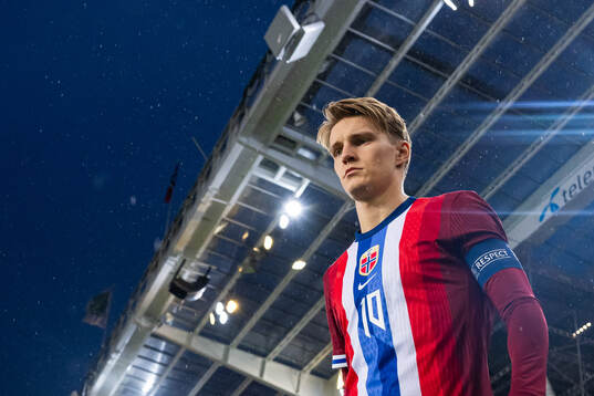 Martin Ødegaard of Norway enters the pitch