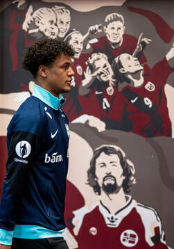 Oscar Bobb of Norway arrives