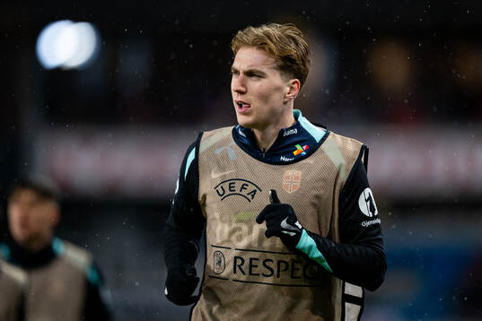 Kristian Thorstvedt of Norway warms up
