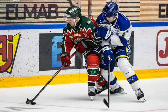 Leksands Alexander Lundqvist och Frölundas Max Friberg