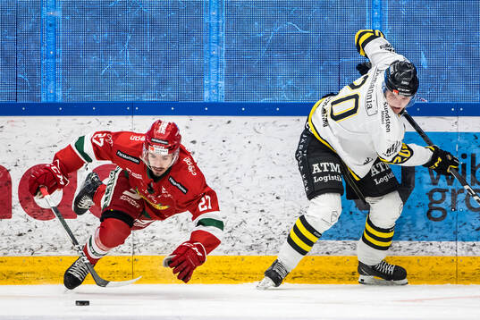 Moras Ludvig Levinsson mot AIKs Rasmus Rudslätt