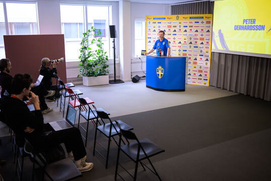 And Peter Gerhardsson, head coach of the Swedish women's