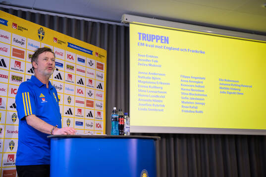 Peter Gerhardsson, head coach of the Swedish women's