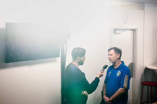 Peter Gerhardsson, head coach of the Swedish women's