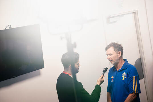 Peter Gerhardsson, head coach of the Swedish women's