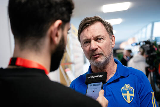 Peter Gerhardsson, head coach of the Swedish women's