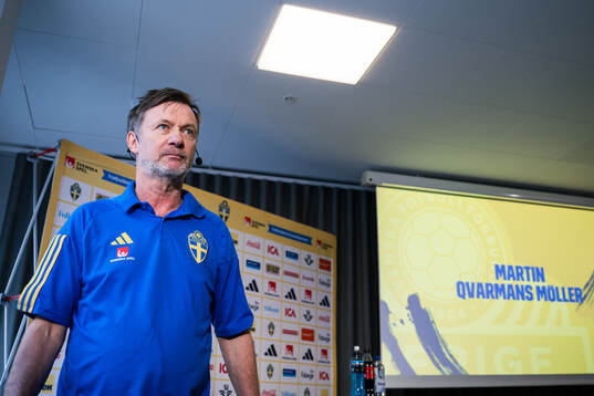 Peter Gerhardsson, head coach of the Swedish women's