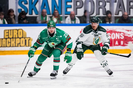 Rögles Henry Bowlby och Färjestads Magnus Nygren