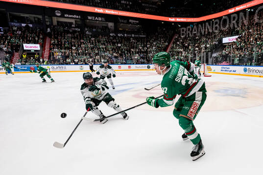 Rögles Albin Sundsvik och Färjestads Marcus Nilsson
