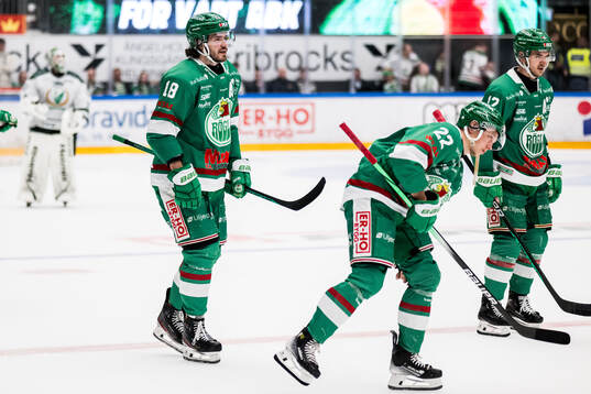 Rögles Dennis Everberg, Samuel Jonsson och Brady Ferguson