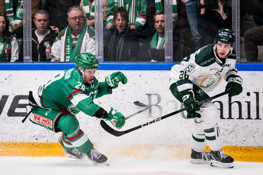 Rögles Anton Bengtsson och Färjestads Joel Nyström