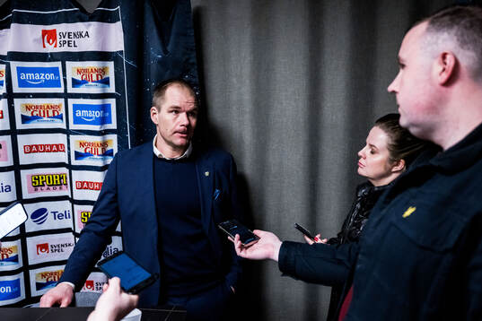 Färjestads tränare Thomas Mitell