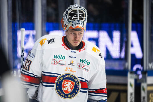 Växjös målvakt Emil Larmi