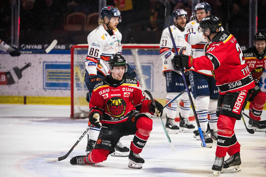 Luleås Jesper Sellgren jublar