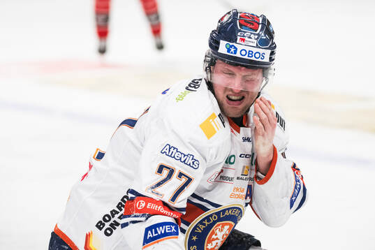 Växjös Martin Lundberg har ont