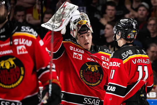 Luleås målvakt Matteus Ward deppar