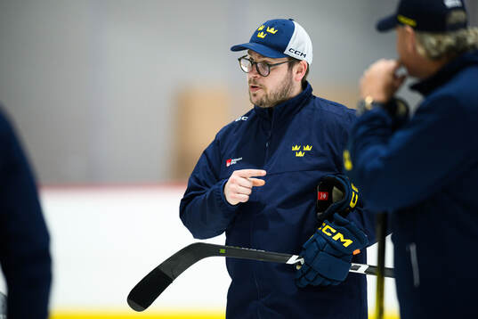 Assistant coach Dennis Bozic of Sweden