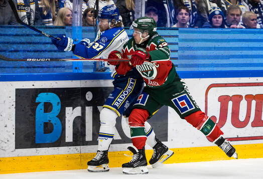 Leksands Anton Lindholm och Frölundas Max Friberg
