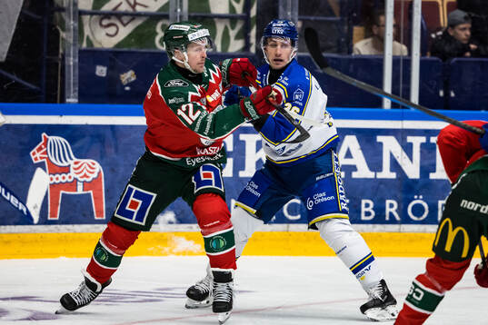 Frölundas Max Friberg och Leksands Patrik Norén