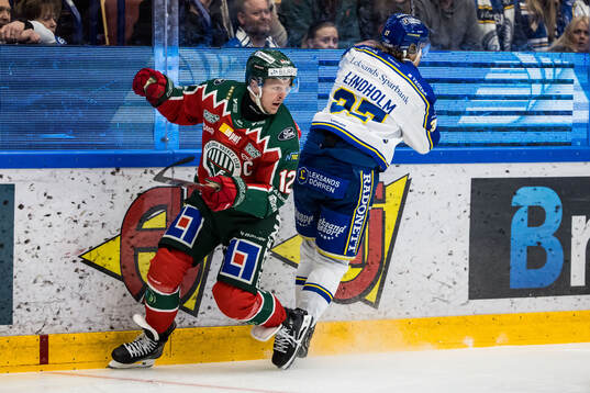 Frölundas Max Friberg och Leksands Anton Lindholm